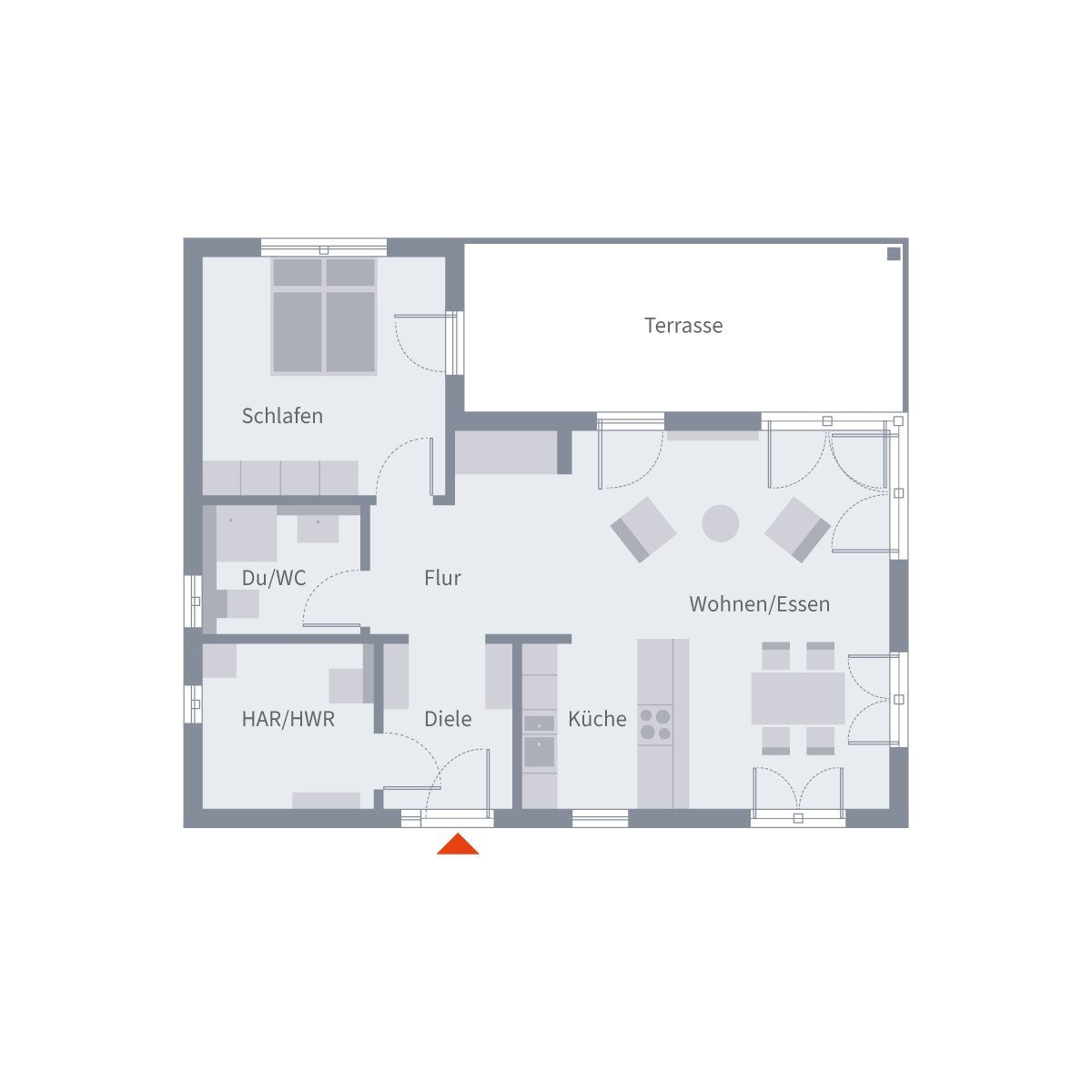 ELEGANTER BUNGALOW MIT OFFENEM WOHNKONZEPT