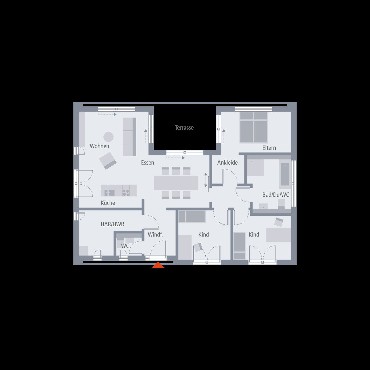 WOHN DESIGN AUF EINER EBENE - HOME DESIGN ON ONE LEVEL