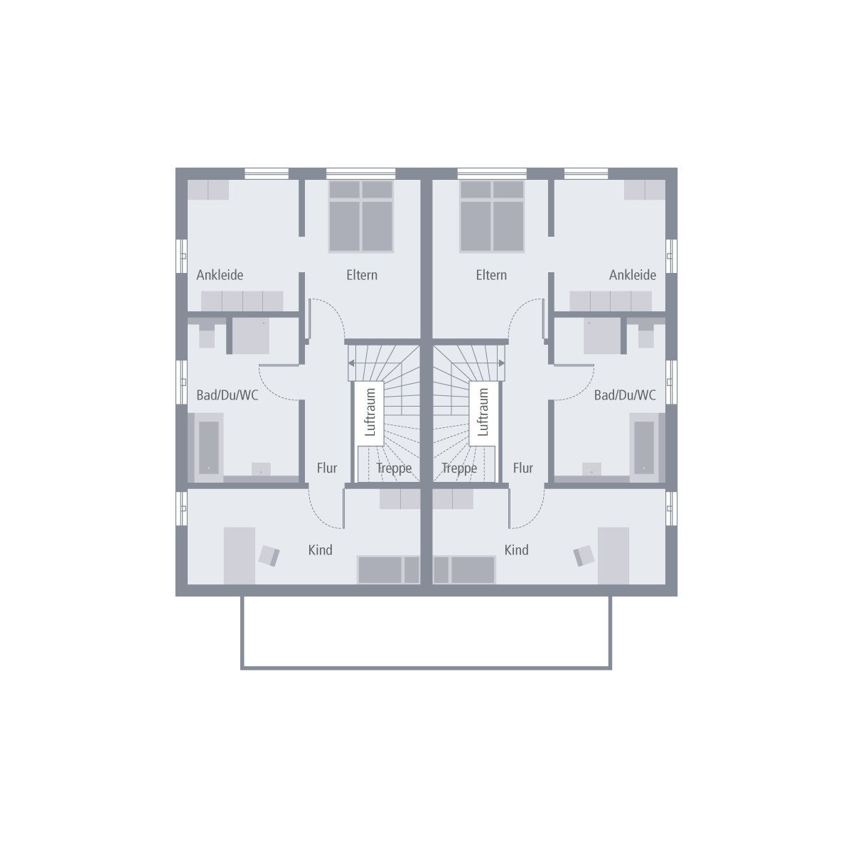 Effizient gebaut, clever gespart - das Doppelhaus von OKAL