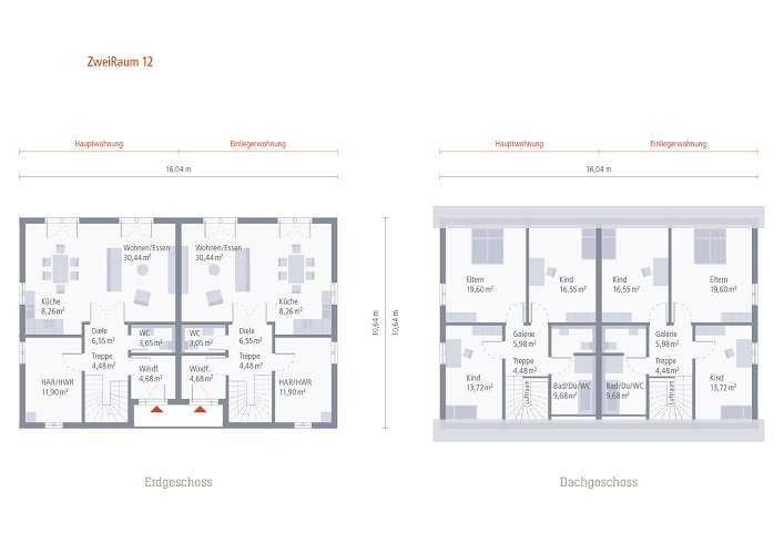 Haus mit 2 Wohnungen - mit Grundstücksanteil nur 400.000 € je Familie