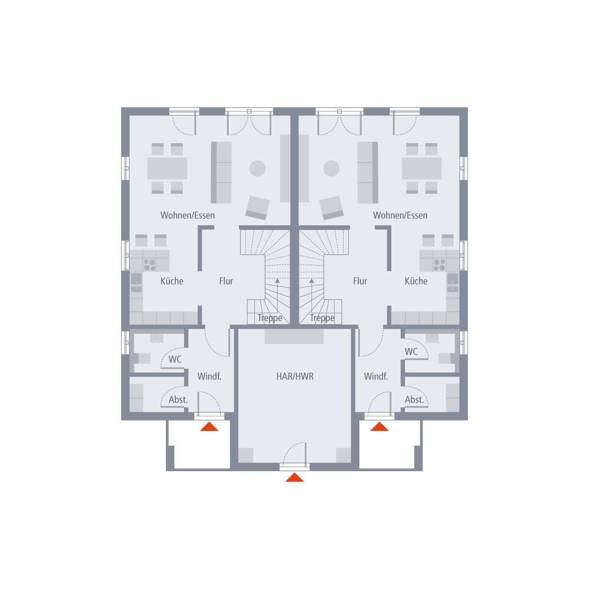 Haus für 2 Familien - mit Grundstücksanteil nur 535.000 € pro Familie