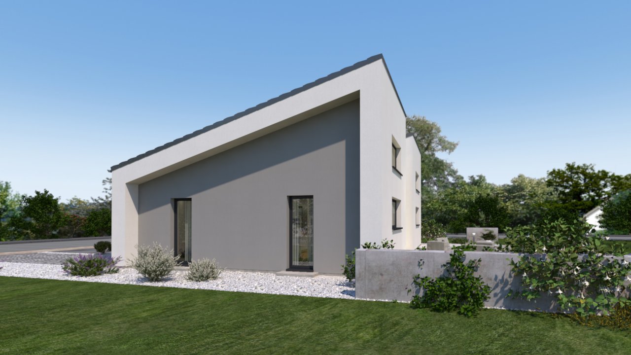 Auf einer Ebene wohnen im exklusivsten Design mit viel Platz und Luxus ! Mit Grundstück berechnet!