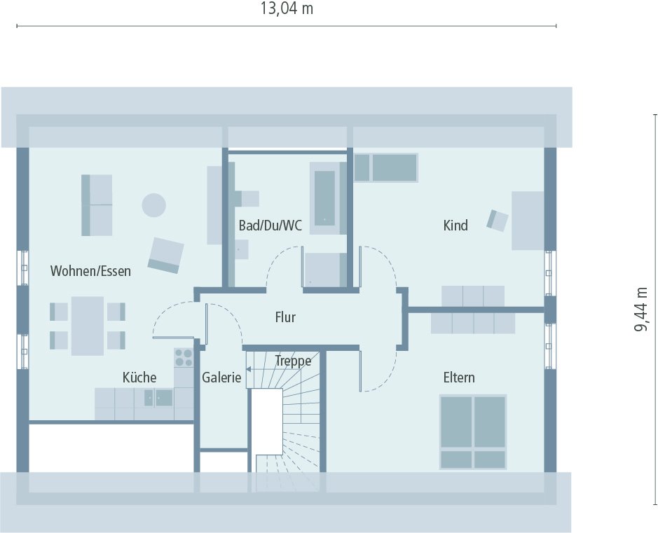 Haus für 2 Familien ! Nur 368.000,-€ je Wohnung/Familie mit Grundstücksanteil !