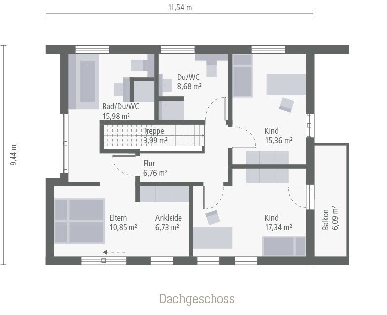 Ein Haus mit umwerfenden Aussehen und einen genialen Grundriss für ihren Freiraum ! Grundstück schon mit berechnet !