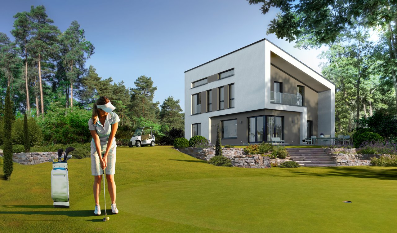 Ein Haus mit umwerfenden Aussehen und einen genialen Grundriss für ihren Freiraum ! Grundstück schon mit berechnet !