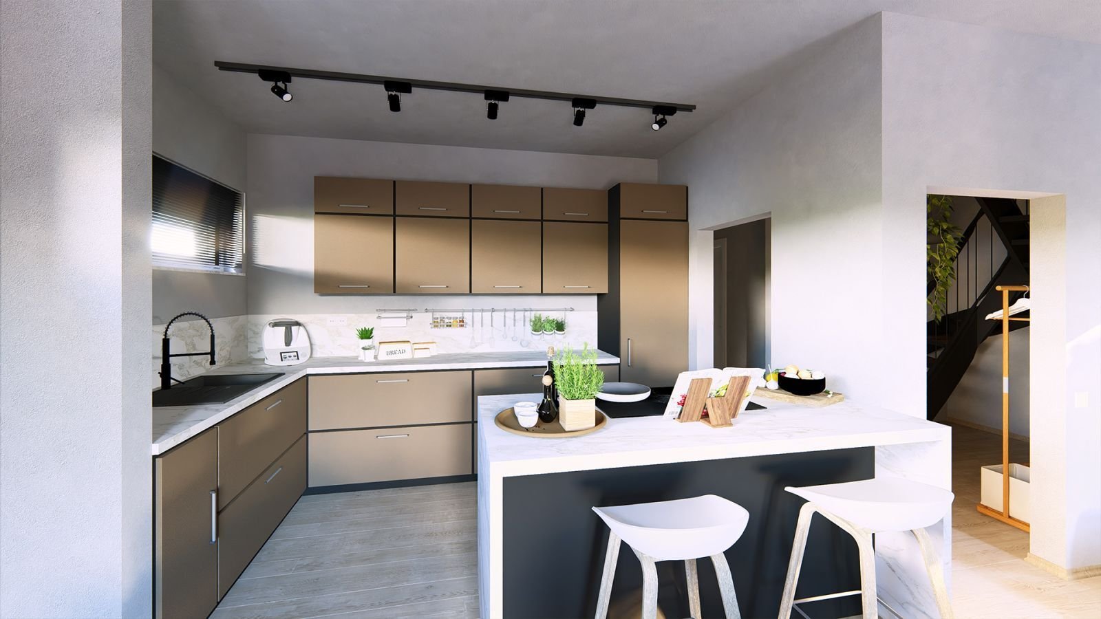 Kompakt & charakterstark: Stadtvilla – modernes Design, traditionell gebaut