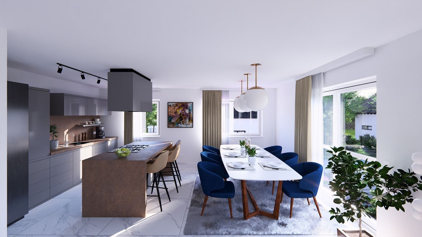 Cashflow planbar: Wohnmix mit Penthouse und barrierefreien Erdgeschosswohnungen.
