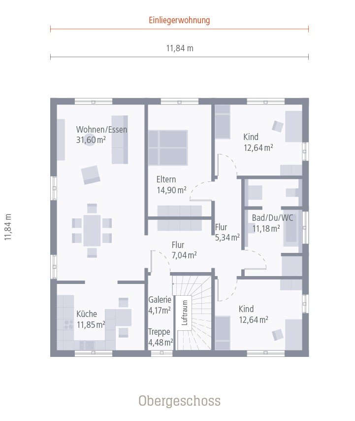 2 Wohnungen in einem Haus ! Je Wohnung/Familie mit halben Grundstück 385.200,-€ !