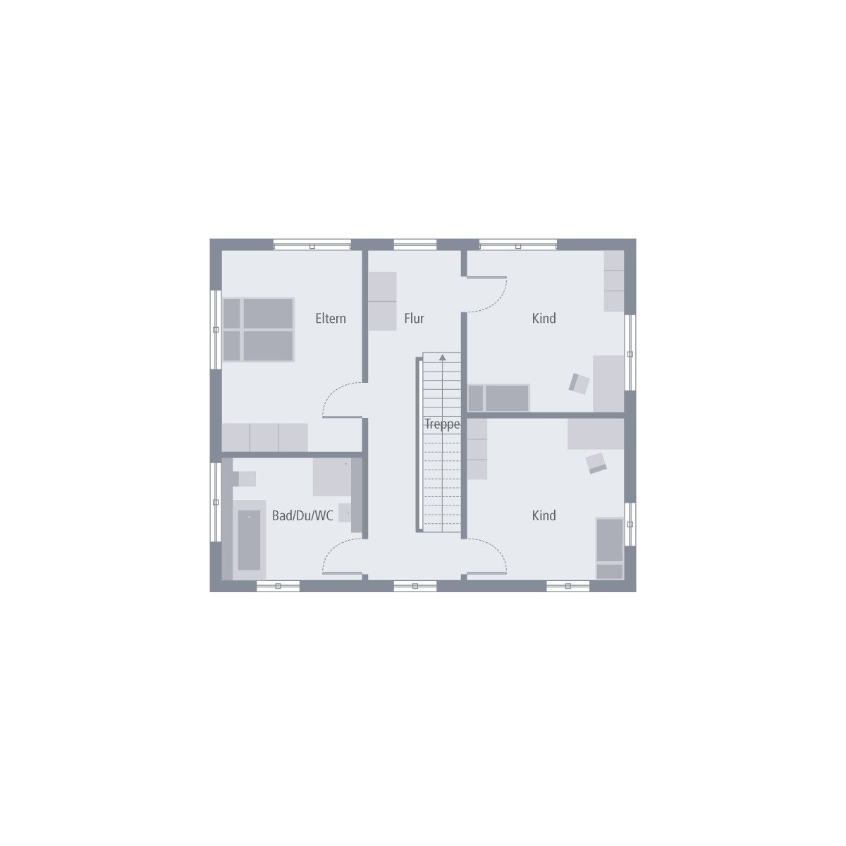 MODERNES WOHNHAUS MIT ELEGANTEM WALMDACH