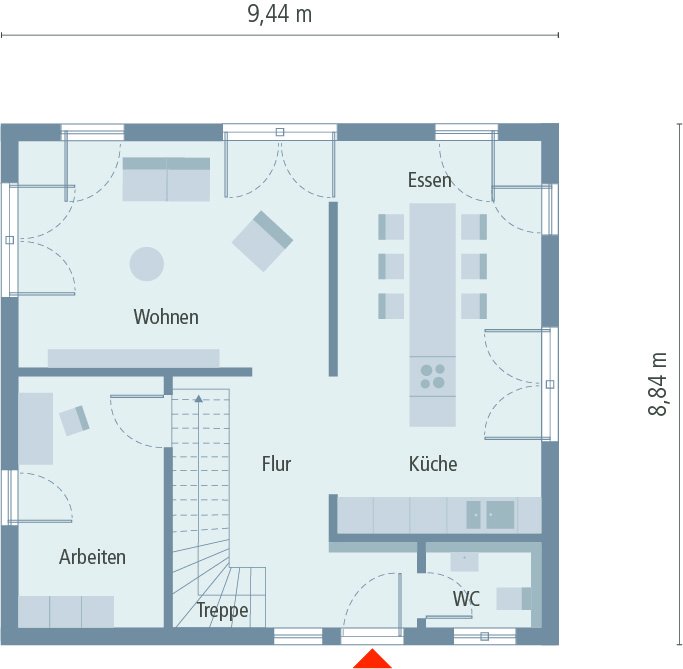 Mit KELLER ! Ihr Haus mit WARMKELLER ! Platz ohne Ende ! Inklusive Grundstück berechnet !