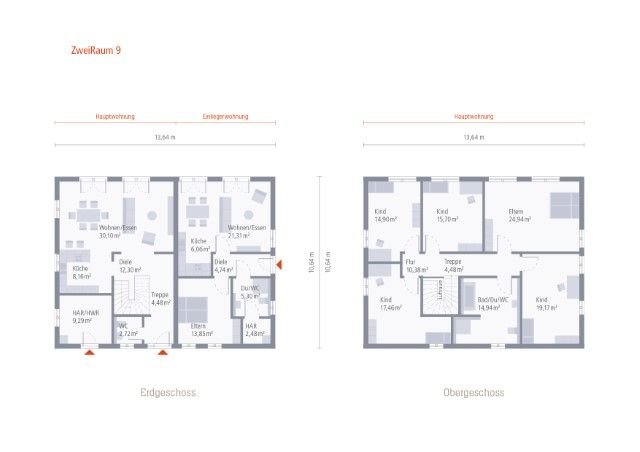 2-Familienhaus mit unterschiedlich großen Haushälften zum Gesamtpreis von 797.000,-€ !