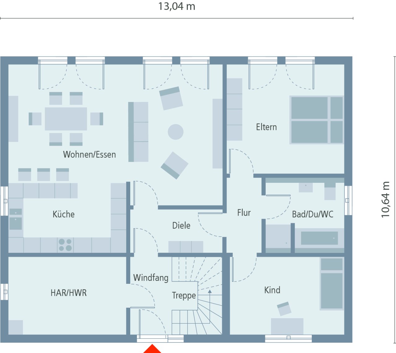 Haus mit zwei Wohnungen ! Je Wohnung/Grundstücksanteil je Familie 370.000,-€ !