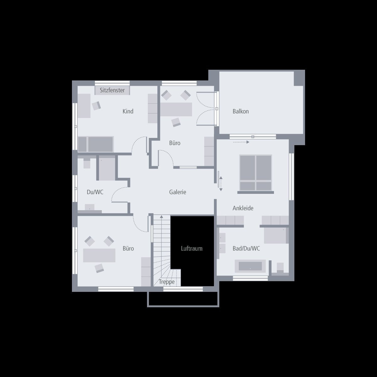 OFFEN GESTALTETE STADTVILLA