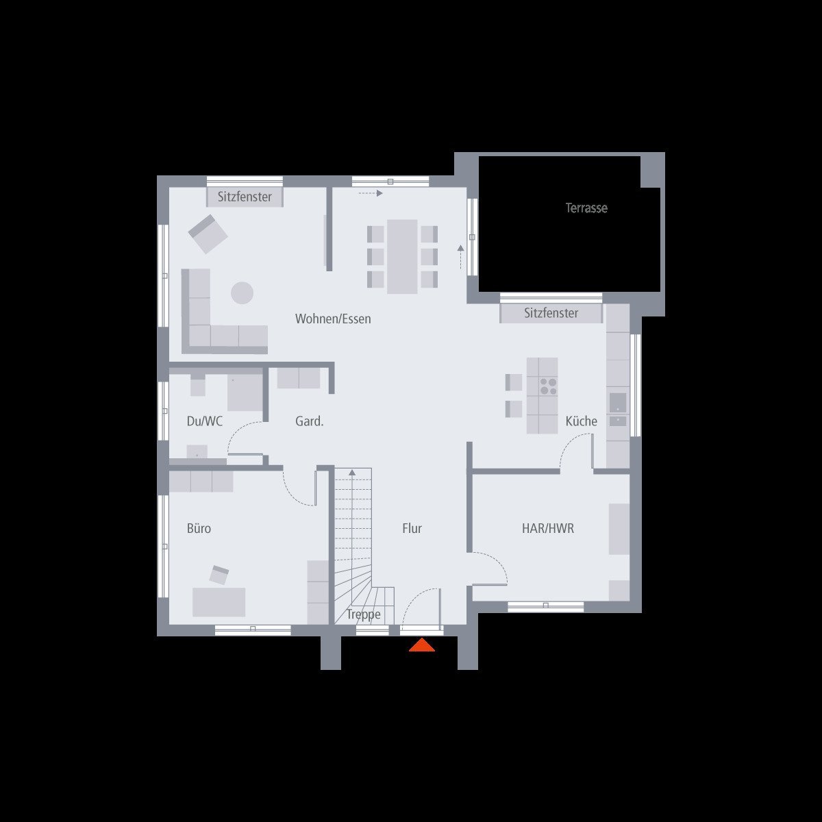 OFFEN GESTALTETE STADTVILLA