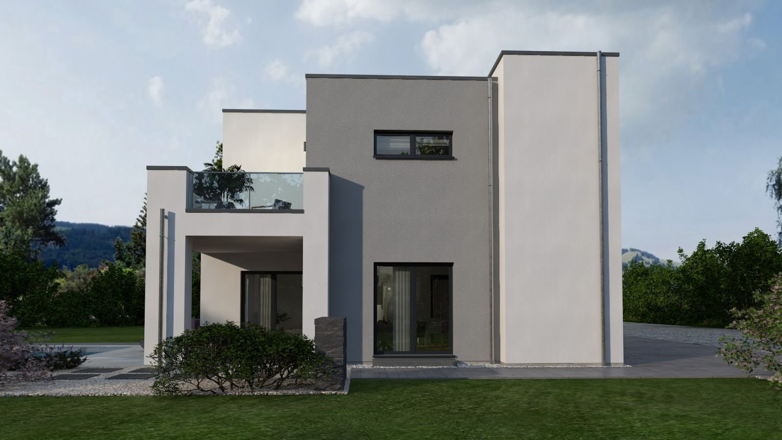EINFAMILIENHAUS MIT INTEGRIERTEM CARPORT