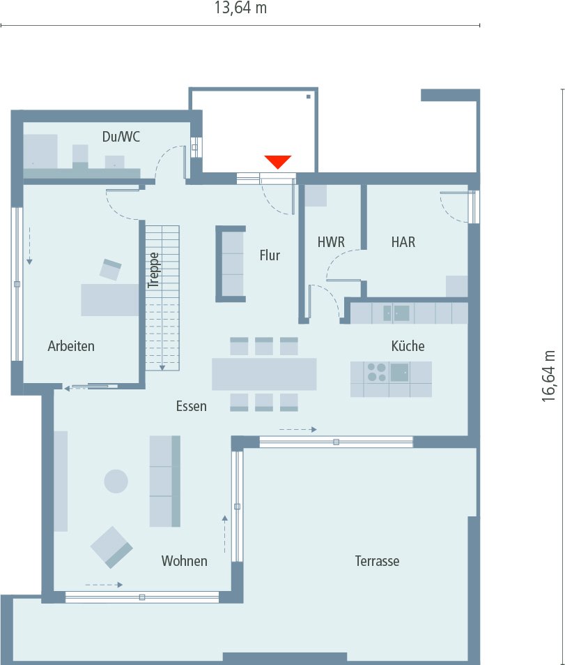Ihr Haus mit viel Glas für ihren persönlichen Freiraum ! Mit einen Grundstück berechnet !