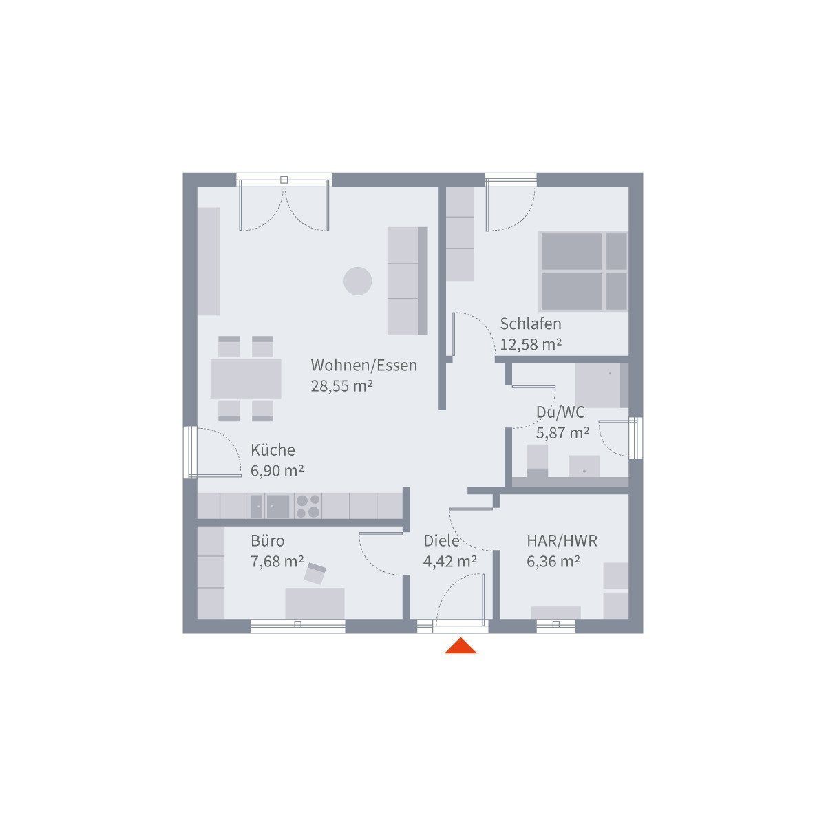 Weniger Haus – mehr Draußen: Balance im Bungalow in Schönwalde-Glien.