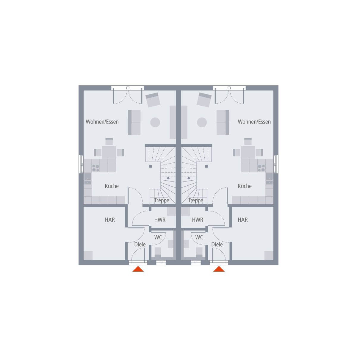 Doppelhaus bauen, Vorteile nutzen