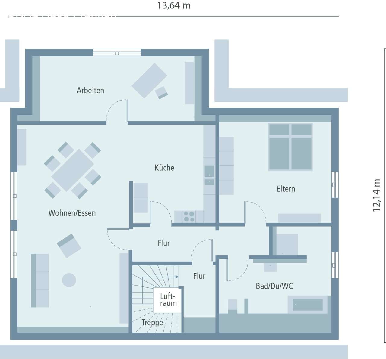 Zwei in einem mit durchdachter Grundrissgestaltung