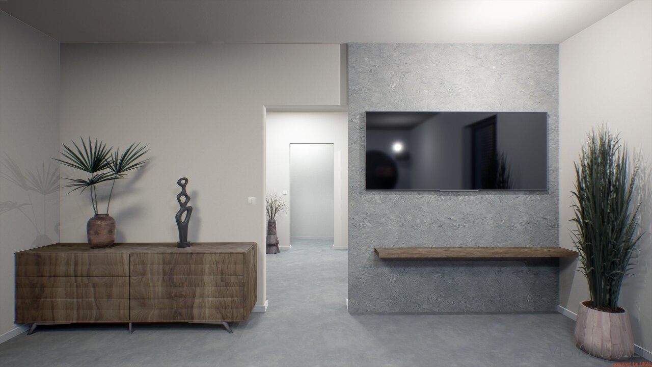 Penthouse mit Blick auf die Elbe