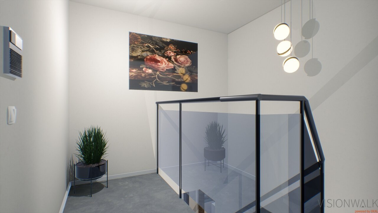 Penthouse mit Blick auf die Elbe