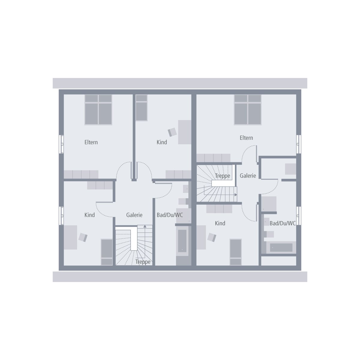 Eine Hälfte für Sie und die 2. Hälfte für Ihren Nachbarn