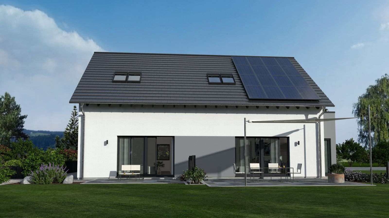 Eine Hälfte für Sie und die 2. Hälfte für Ihren Nachbarn