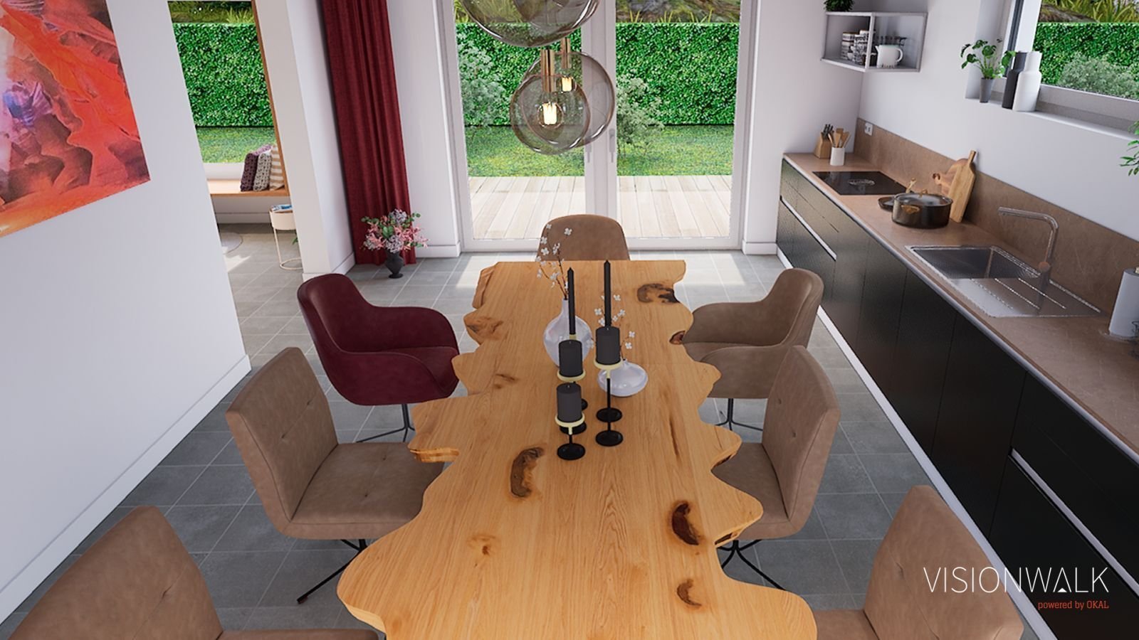 Orientierung ergibt sich aus der Struktur, dadurch braucht es keine Erklärung.