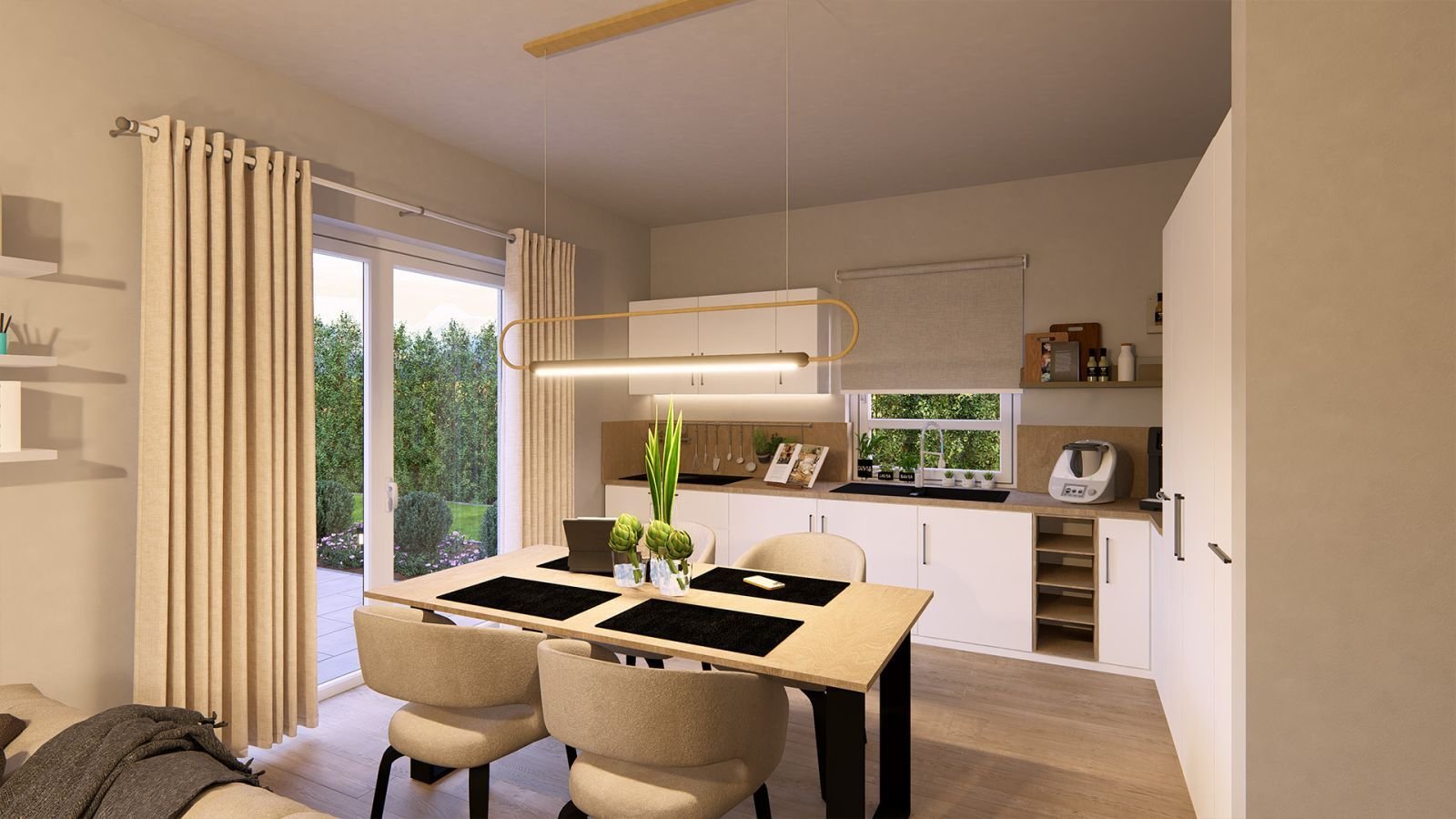 Im Haus vermischen sich Alltag und Rückzug nicht auf derselben Ebene