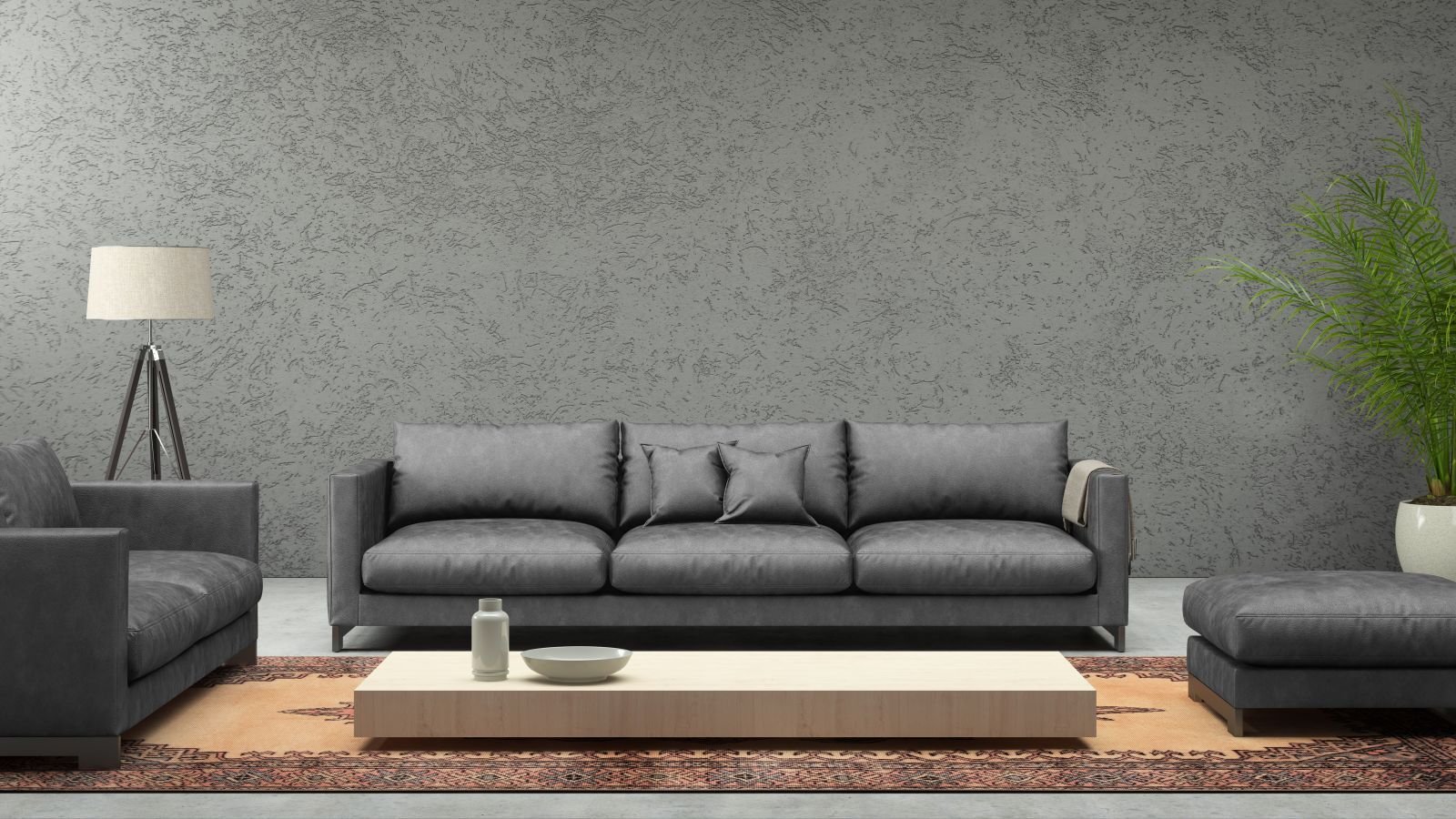 Unten liegt ein kleiner Bereich für den Alltag im Hintergrund.