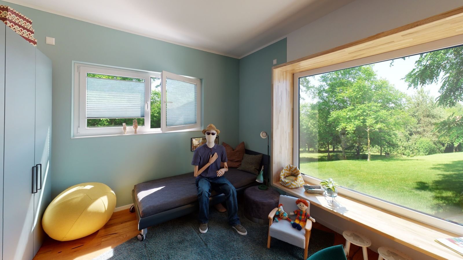 Unten liegt ein kleines Bad nahe am täglichen Weg.