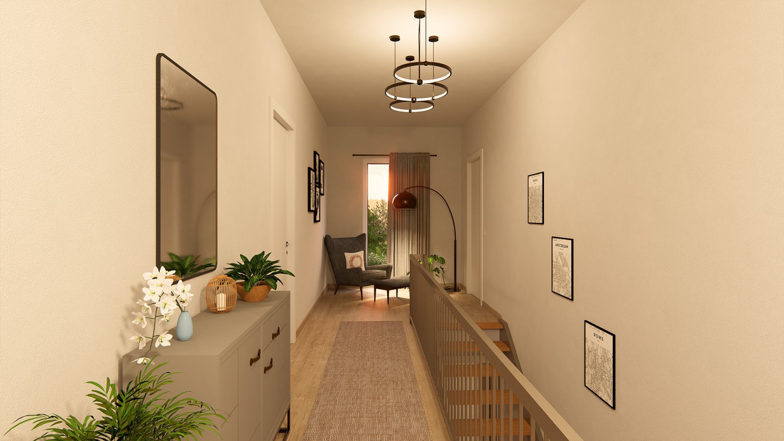 STADTVILLA MIT 155m² - BEZUGSFERTIG - INKLUSIVE KÜCHE & KÜHHLFUNKTION