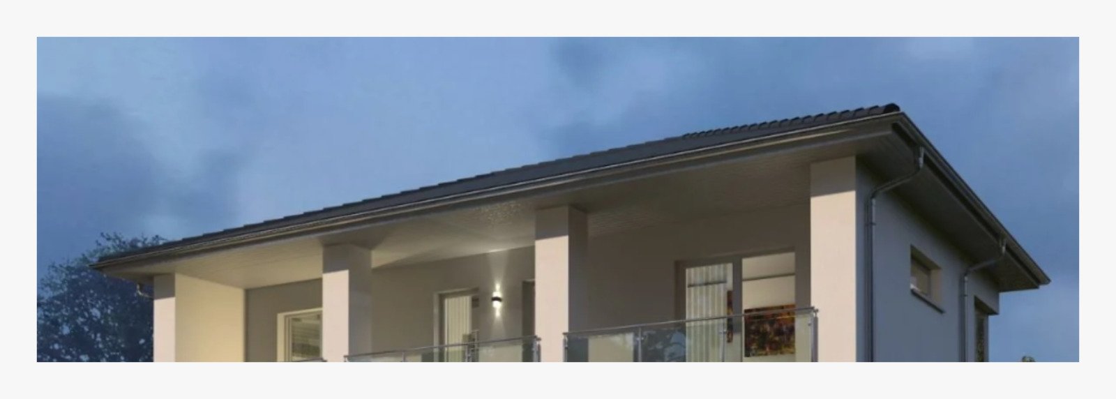 Das Haus ist ruhig über zwei Ebenen organisiert