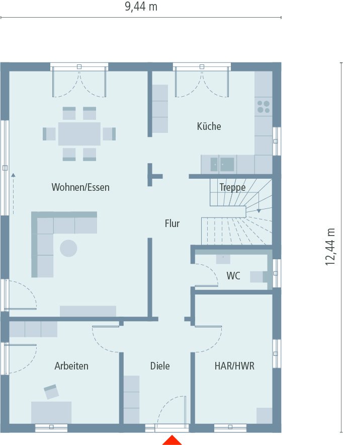 Tolles Haus über 3 Etagen mit optimalen Wohnraum ! Preis bereits mit einem Grundstück berechnet !