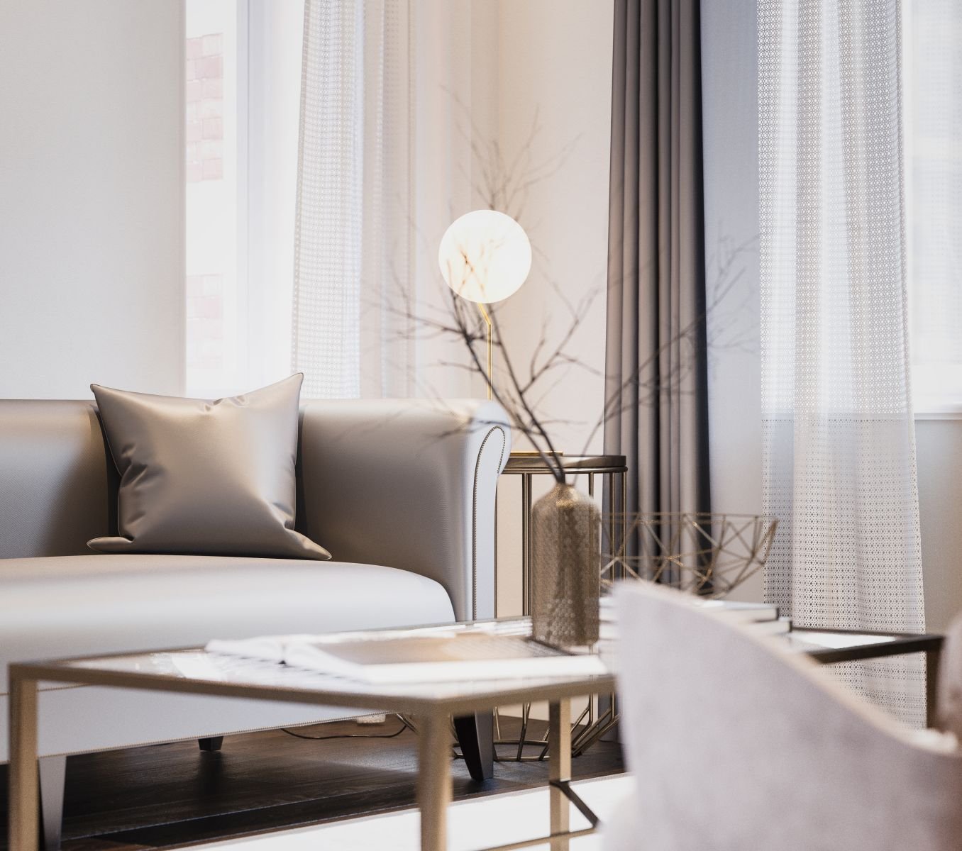 Oben liegen drei Zimmer nebeneinander