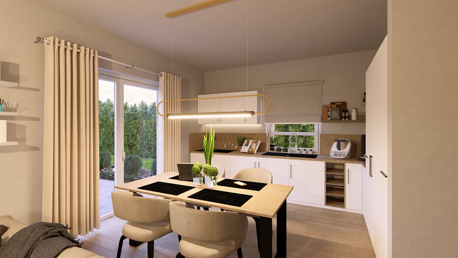 Hier beginnt Ihr neues Kapitel: stilvolles Wohnen mit durchdachtem Grundriss. Haus und Grundstück schon für Sie berechnet.