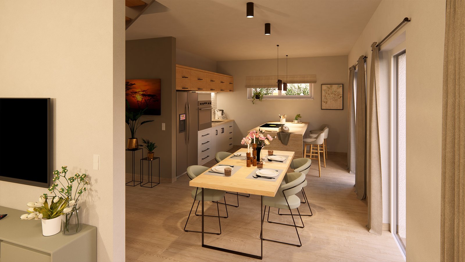 Überzeugendes Neubaukonzept mit moderner Architektur und optimaler Flächennutzung. Grundstück im Gesamtpaket enthalten!