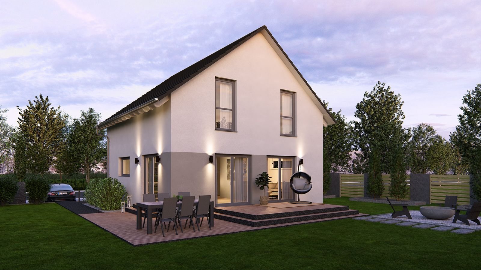 Zeitlose Architektur kombiniert mit intelligenter Planung. Hier erhalten Sie ein rundum stimmiges Gesamtpaket – inklusive Grundstück!