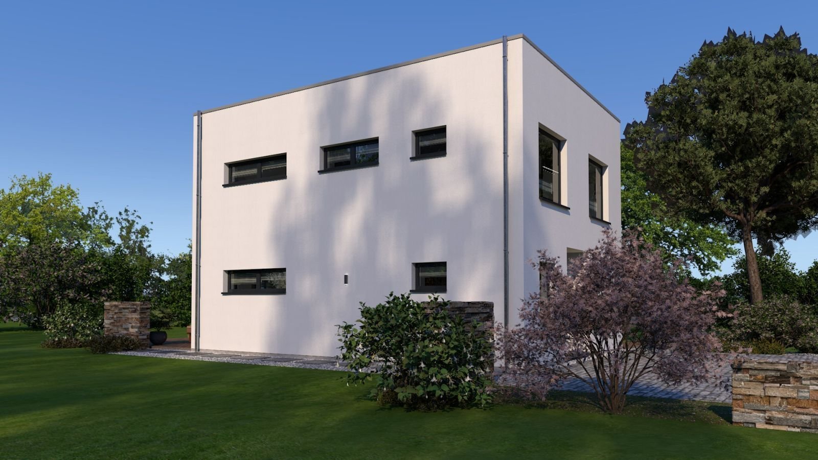 EIN­FA­MI­LI­EN­HAUS MIT BESONDERER ARCHITEKTUR AUF BESONDEREN GRUND