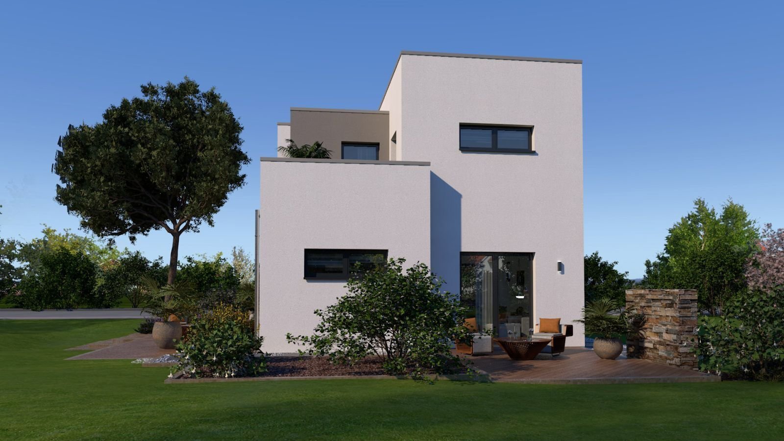 EIN­FA­MI­LI­EN­HAUS MIT BESONDERER ARCHITEKTUR AUF BESONDEREN GRUND