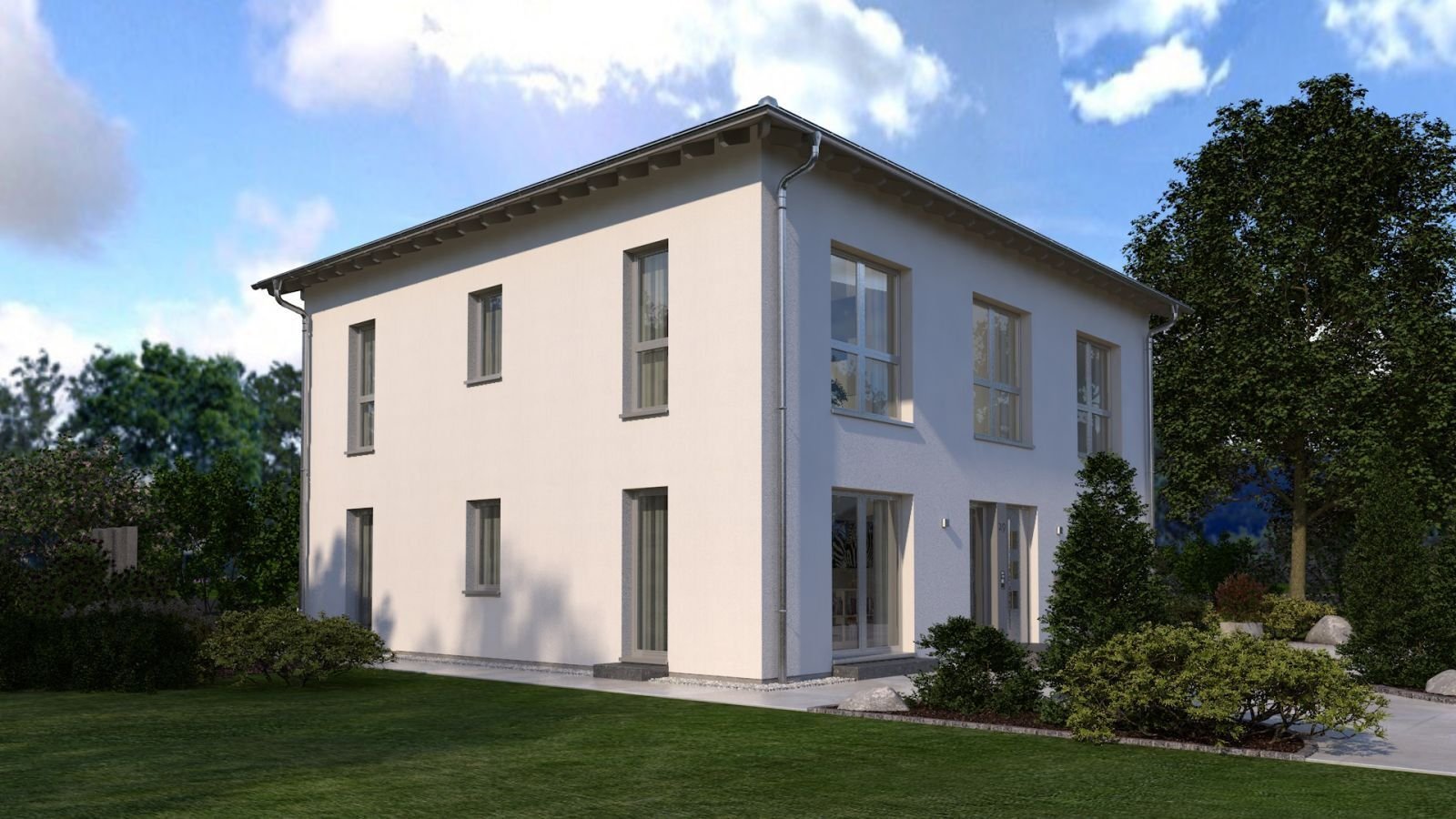 EINE STADTVILLA, EINE KLARE LINIE UND FREIRAUM