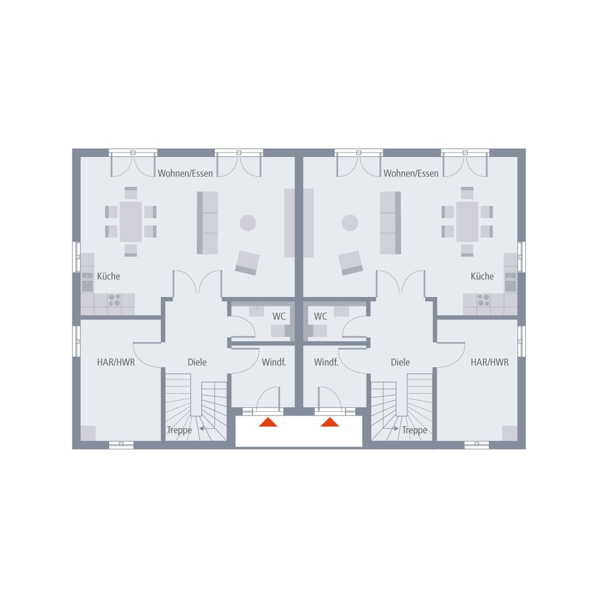 2 x 140 qm = 280 qm für zwei Familien - OKAL !!