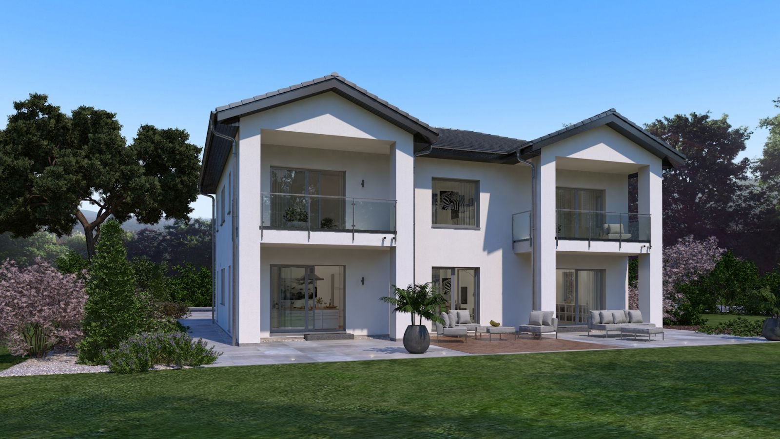 Deutsche Maßarbeit im amerikanischen Flair ! Große Villa mit einen Grundstück !