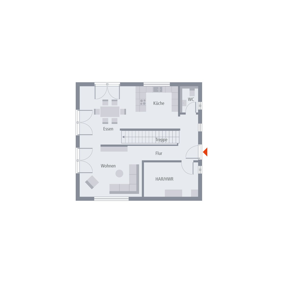 Der ideale Ort für Ihren Neustart: familienfreundlicher Grundriss und zeitgemäße Architektur. Haus + Grundstück schon komplett berechnet.