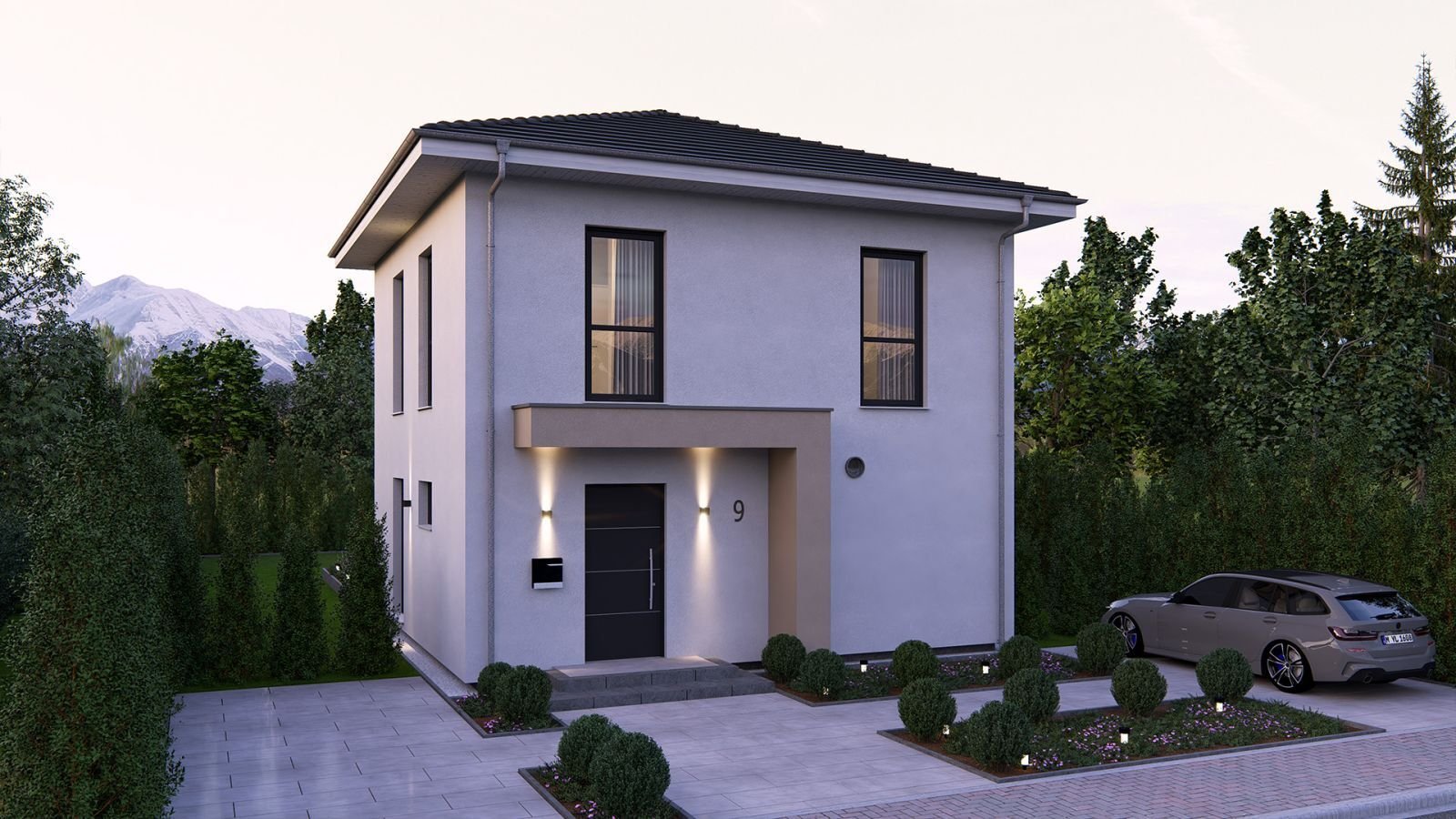 KOMPAKTE ELEGANZ: DIESE STADTVILLA VEREINT DESIGN, TECHNIK UND EFFIZIENZ