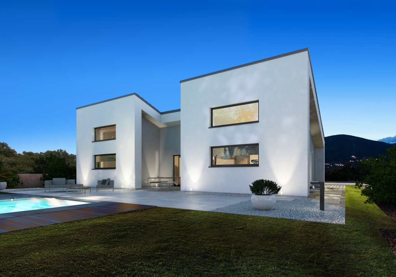 Auf einer Ebene wohnen im exklusiven Design ! Mit einem Grundstück berechnet !