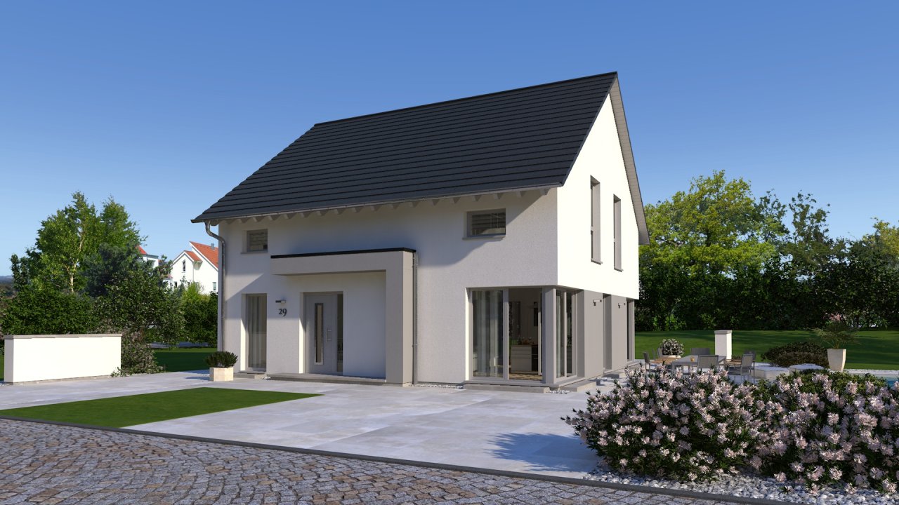 Das Haus mit Wohlfühlgarantie zum  besten Preis bei mir ! Mit einen Grundstück berechnet !