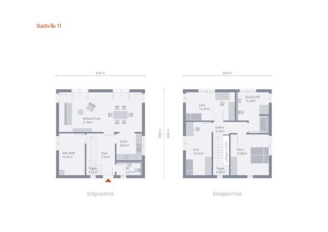 Eine Stadtvilla zum limitierten Aktions-Preis und der Gesamtpreis inklusive eines Grundstückes !