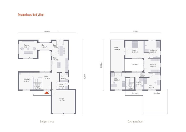 Besondere Architektur - Rückzugsort dank hinterem Grundstück und privatem Atrium
