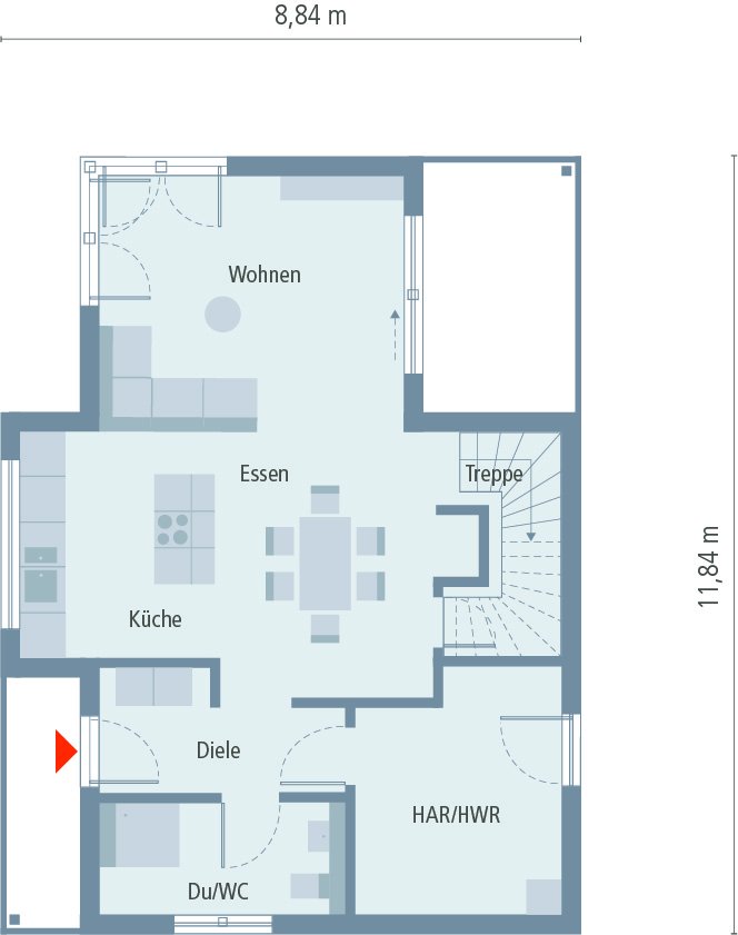 Ein schönes Haus mit viel Platz und dem perfekten Wohngefühl ! Inklusive Grundstück berechnet !